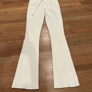 Veronica Beard White Giselle Flare Jeans- Size 27